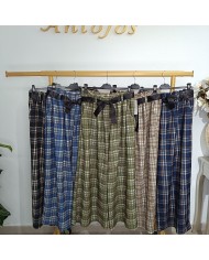 Pantalón de Cuadros Pata Ancha - Estilo y Comodidad