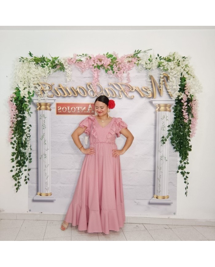 Bata Vichy Curvy Flamenca - Elegancia y Estilo para tus Curvas