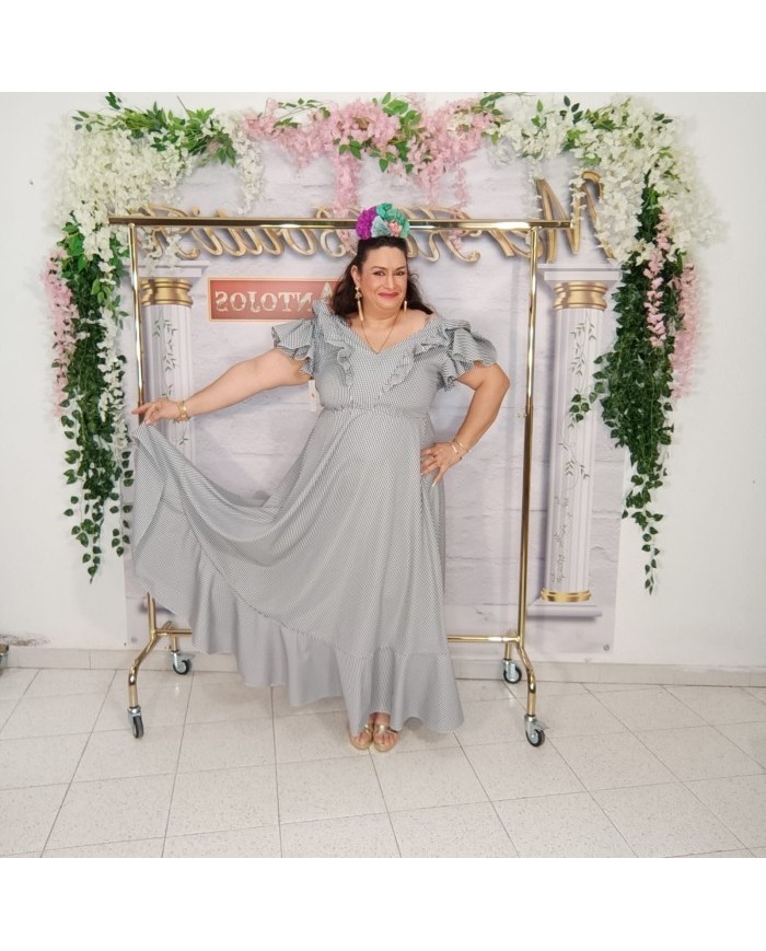 Bata Vichy Curvy Flamenca - Elegancia y Estilo para tus Curvas