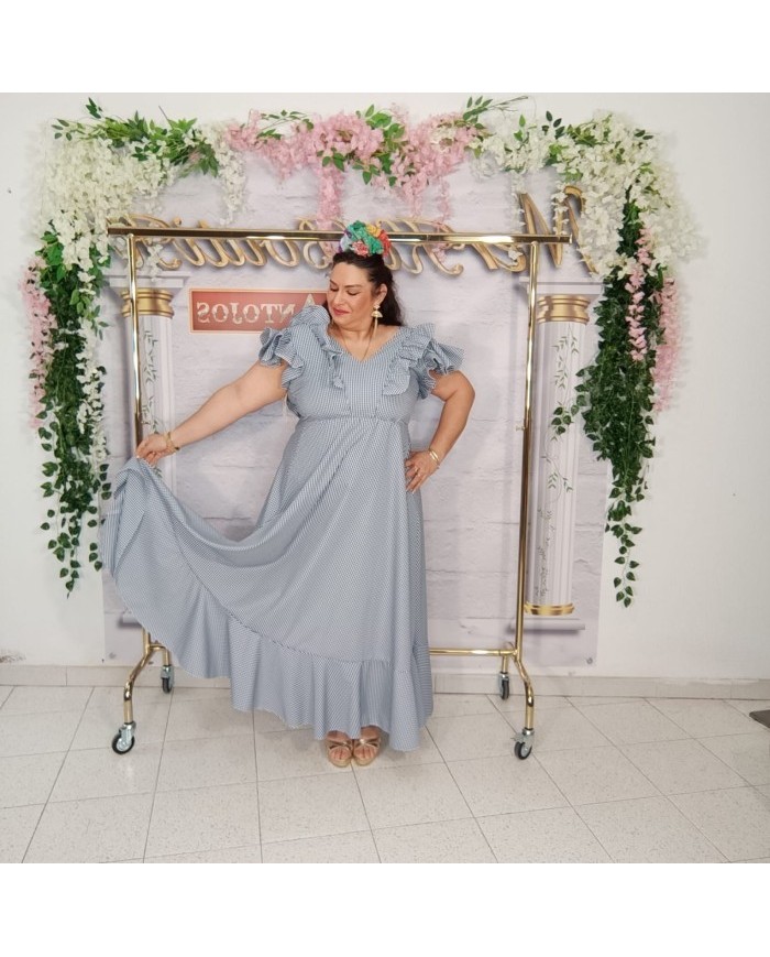 Bata Vichy Curvy Flamenca - Elegancia y Estilo para tus Curvas