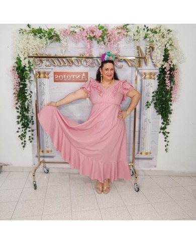 Bata Vichy Curvy Flamenca - Elegancia y Estilo para tus Curvas