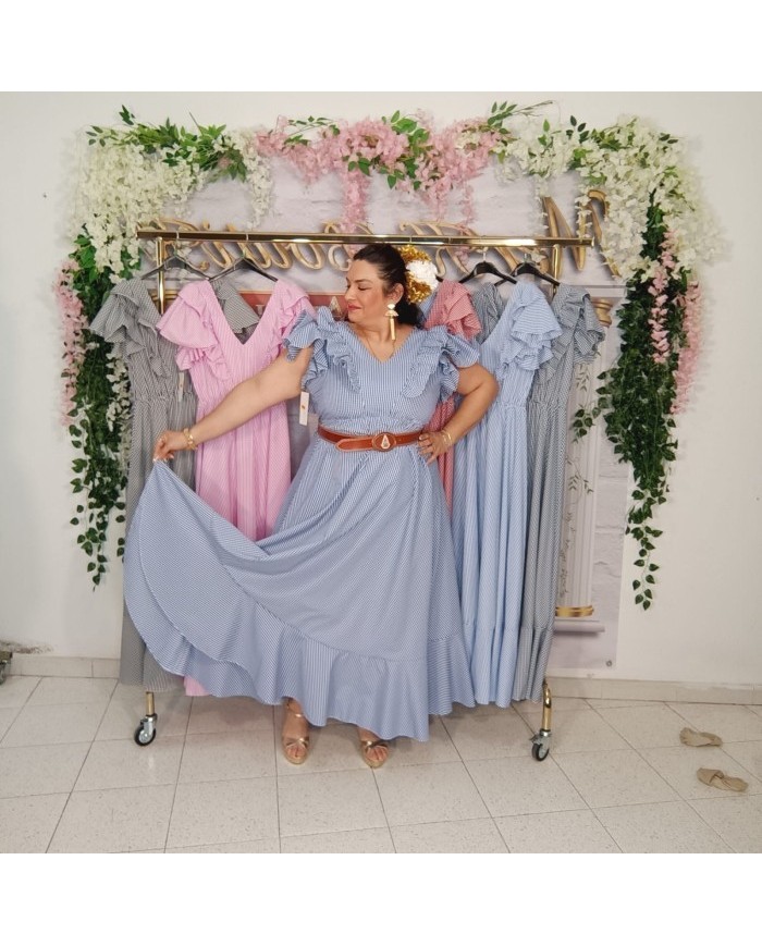 Bata Vichy Curvy Flamenca - Elegancia y Estilo para tus Curvas