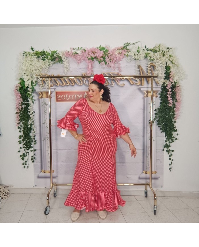 Bata Mónica Lunar Pequeño - Elegancia Flamenca en Lunares