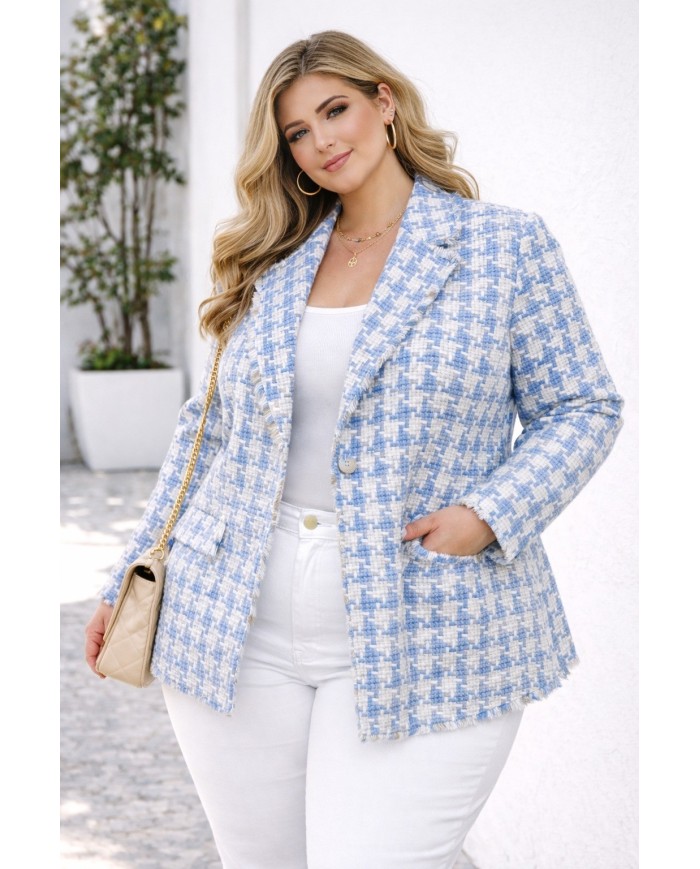 Chaqueta Pata de Gallo Patricia - Estilo y Elegancia