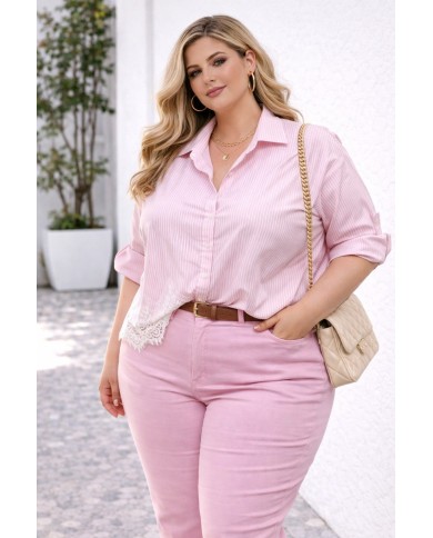 Camisa de Raya Puntilla | Estilo y Elegancia para Cualquier Ocasión