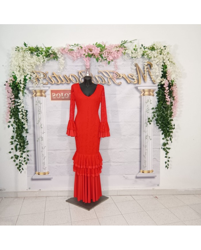 Vestido Azucena Flamenca - Elegancia y Tradición en Moda Flamenca