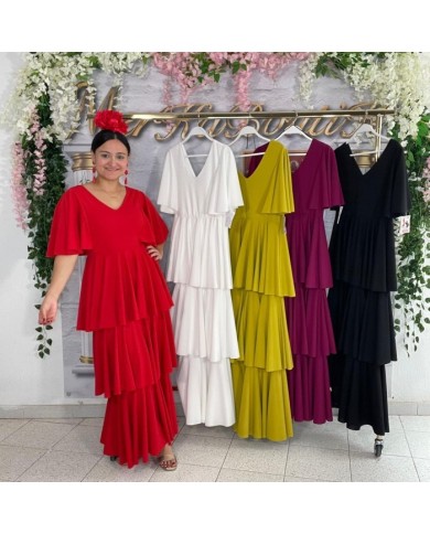 Vestido Flamenco DOLORES - Elegancia Tradicional y Estilo Andaluz