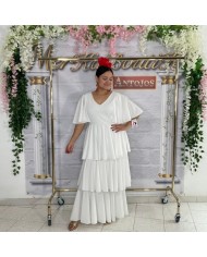 Vestido Flamenco DOLORES - Elegancia Tradicional y Estilo Andaluz