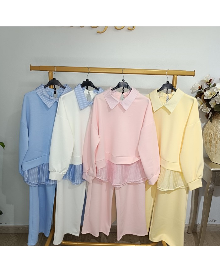 Conjunto Cuello y Bajera Argelina | Elegancia y Confort para tu Descanso