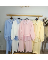 Conjunto Cuello y Bajera Argelina | Elegancia y Confort para tu Descanso