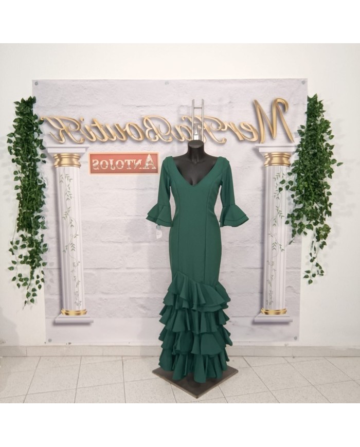 Vestido Veronica Flamenco - Elegancia y Tradición