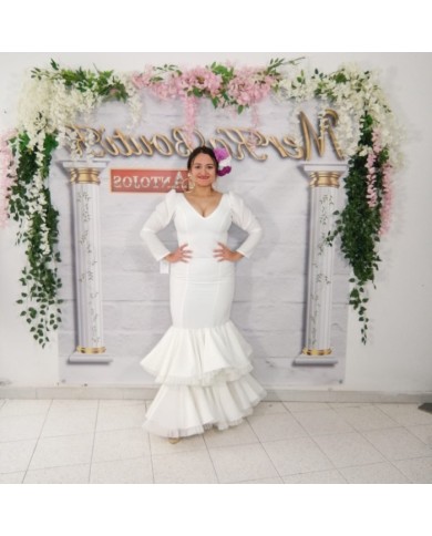 Vestido Rociana - Elegancia y Tradición en Flamenco