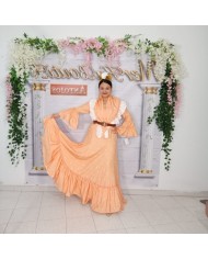 Bata Mandarina Flamenco - Elegancia y Comodidad en Cada Detalle