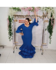 Vestido Lola Liso Flamenco - Elegancia y Tradición