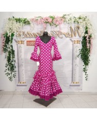 Compra Vestido Macu Lunar Grande Flamenco | Moda Flamenca Online