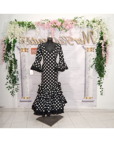 Compra Vestido Macu Lunar Grande Flamenco | Moda Flamenca Online