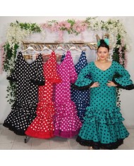 Compra Vestido Macu Lunar Grande Flamenco | Moda Flamenca Online