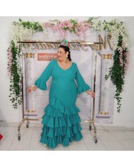 Vestido Chiclana Curvy - Elegancia Flamenca para Mujeres con Curvas