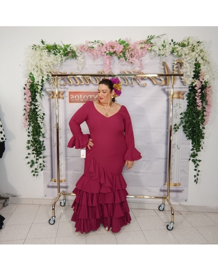 Vestido Chiclana Curvy - Elegancia Flamenca para Mujeres con Curvas