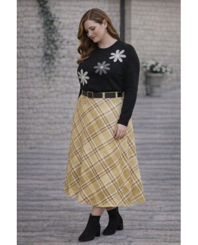 Falda Cuadros Antelina Aldea - Elegancia y Estilo Atemporal