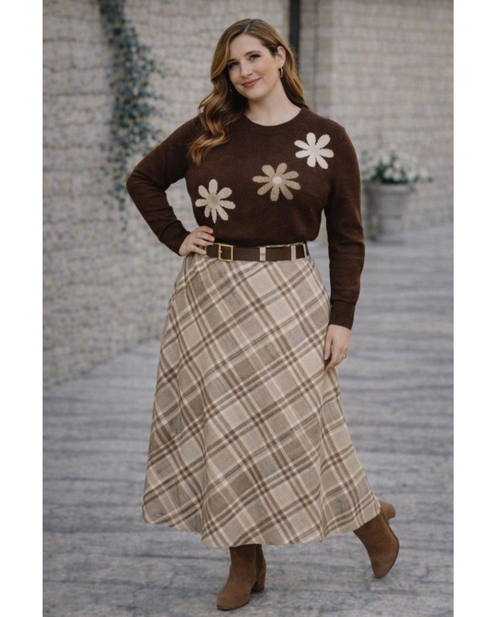 Falda Cuadros Antelina Aldea - Elegancia y Estilo Atemporal