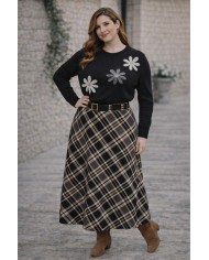 Falda Cuadros Antelina Aldea - Elegancia y Estilo Atemporal