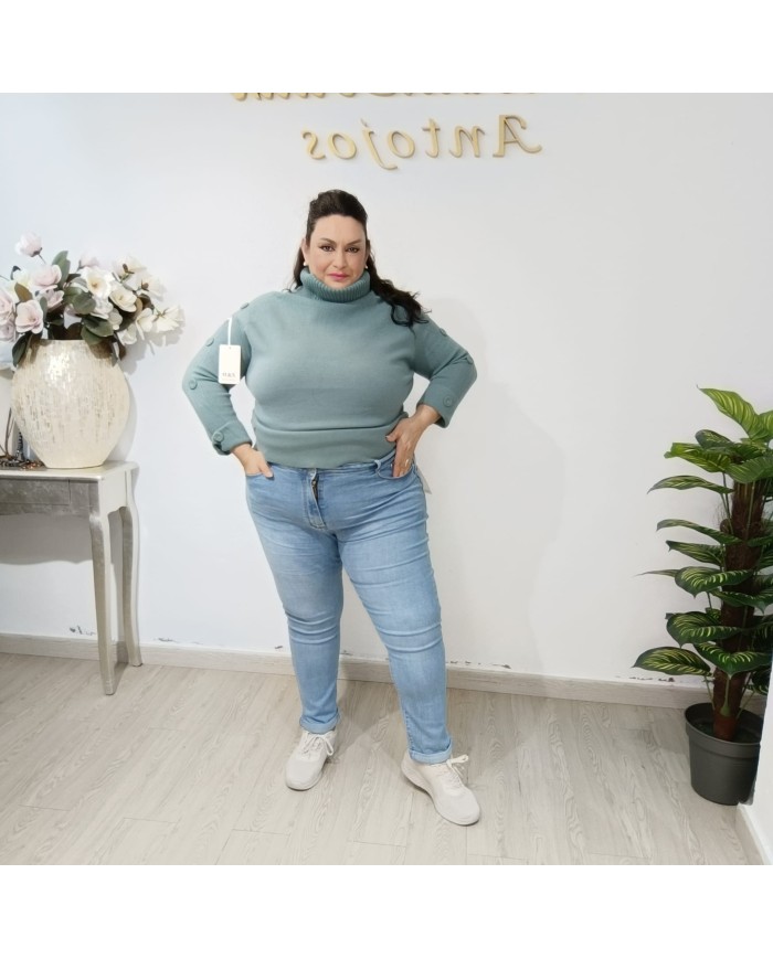 Pantalón Vaquero Pitillo Luna - Elegancia Flamenca y Comodidad