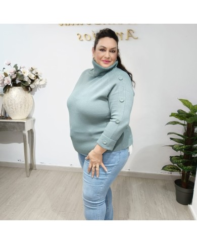 Jersey Angorina Cuello Alto Sonia | Elegancia y Confort