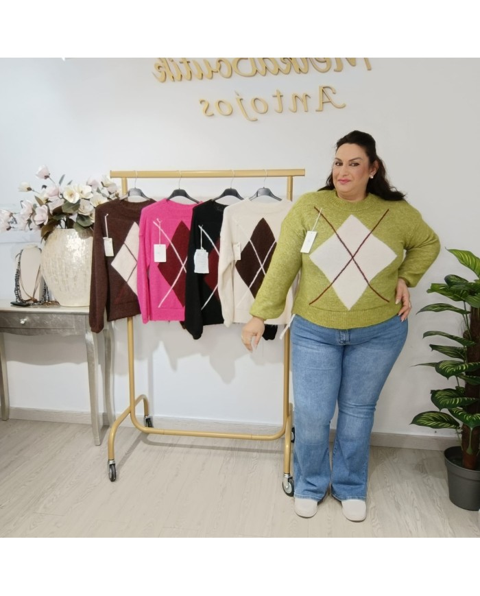 Jersey de Lana Angorina Rombo Daniela - Moda y Confort