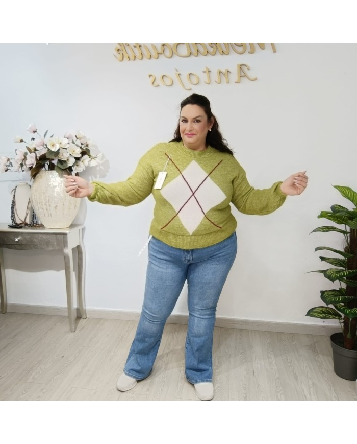 Jersey de Lana Angorina Rombo Daniela - Moda y Confort