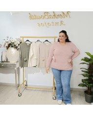 Jersey Bolsillo Pompones - Estilo y Comodidad