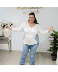 Jersey Angorina Pico Rombo | Elegancia y Confort