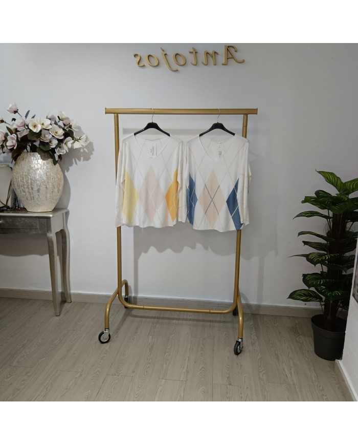 Jersey Angorina Pico Rombo | Elegancia y Confort