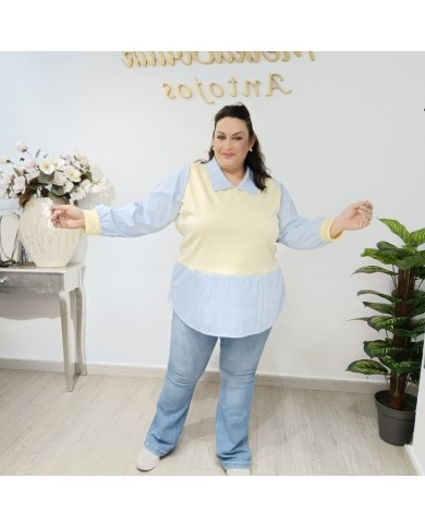 Camisa Rayas Bárbara - Estilo y Elegancia en Rayas Verticales