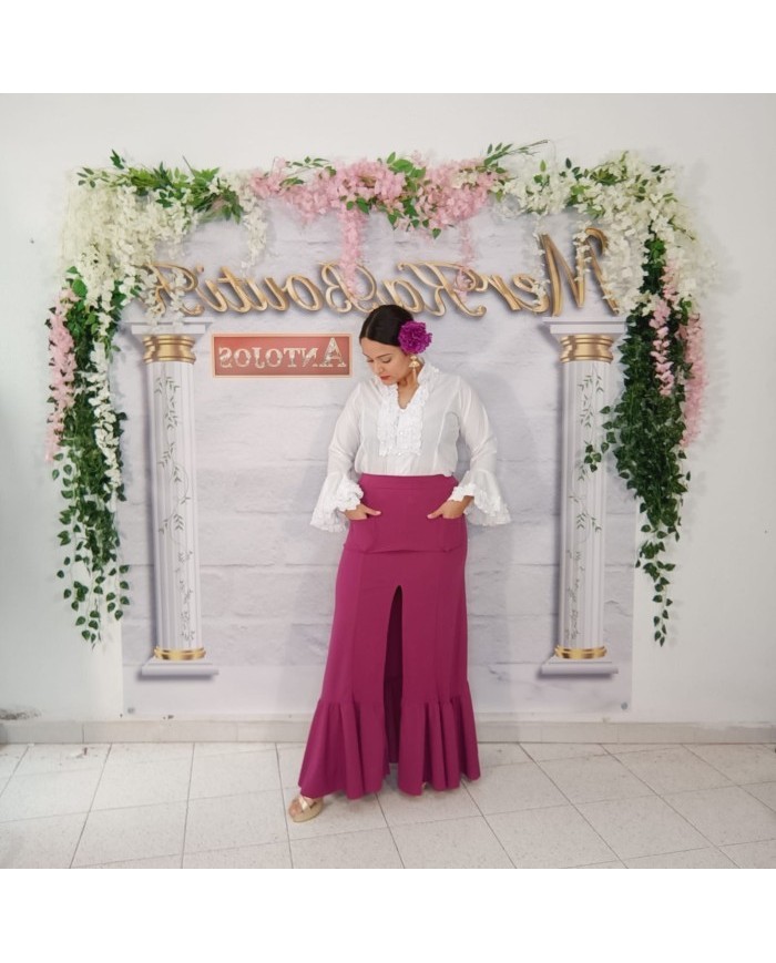 Falda Flamenca Rociera con Bolsillo - Estilo y Comodidad