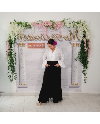 Falda Flamenca Rociera con Bolsillo - Estilo y Comodidad