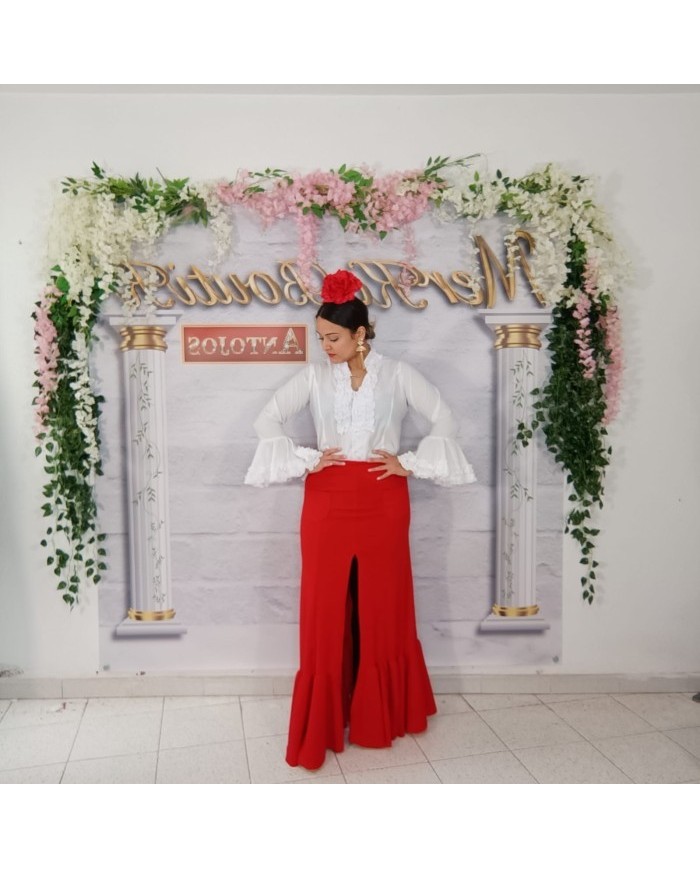 Falda Flamenca Rociera con Bolsillo - Estilo y Comodidad