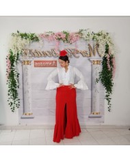 Falda Flamenca Rociera con Bolsillo - Estilo y Comodidad