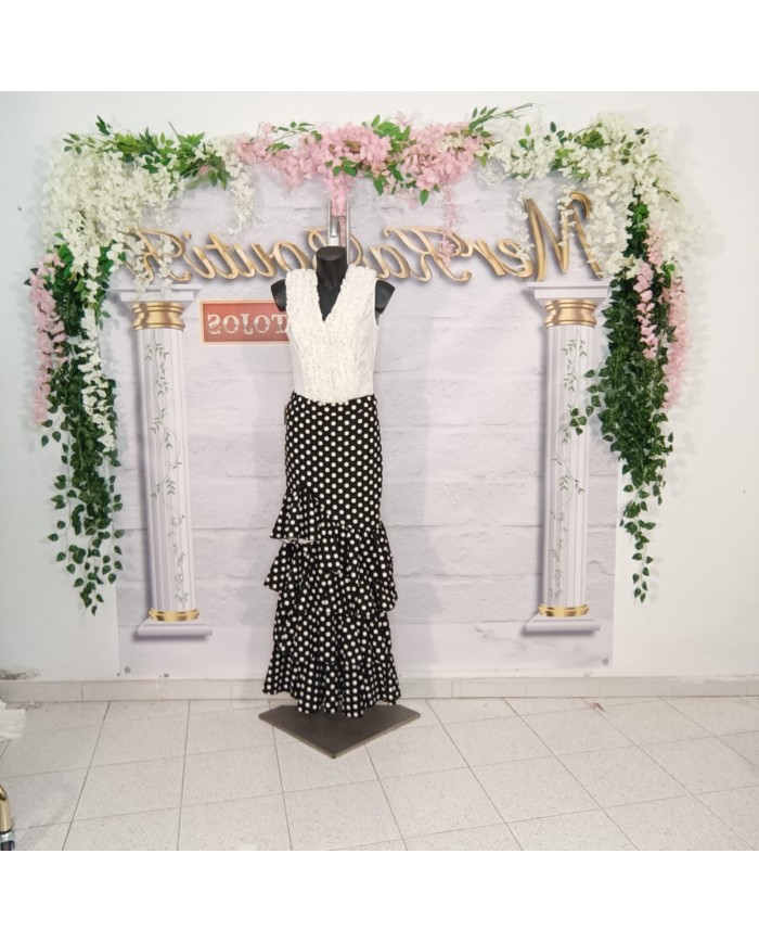 Falda Flamenca Bulería Lunar mediano- Elegancia y Tradición