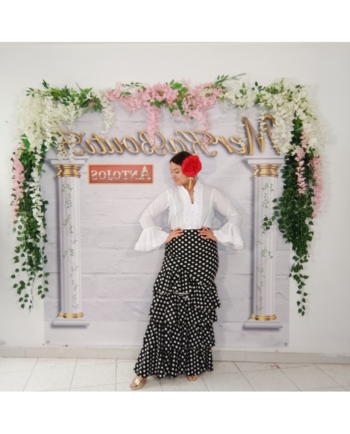 Falda Flamenca Bulería Lunar mediano- Elegancia y Tradición
