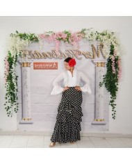 Falda Flamenca Bulería Lunar mediano- Elegancia y Tradición