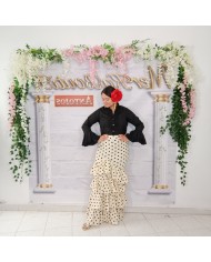 Falda Flamenca Bulería Lunar mediano- Elegancia y Tradición