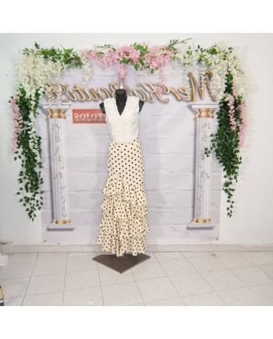 Falda Flamenca Bulería Lunar mediano- Elegancia y Tradición