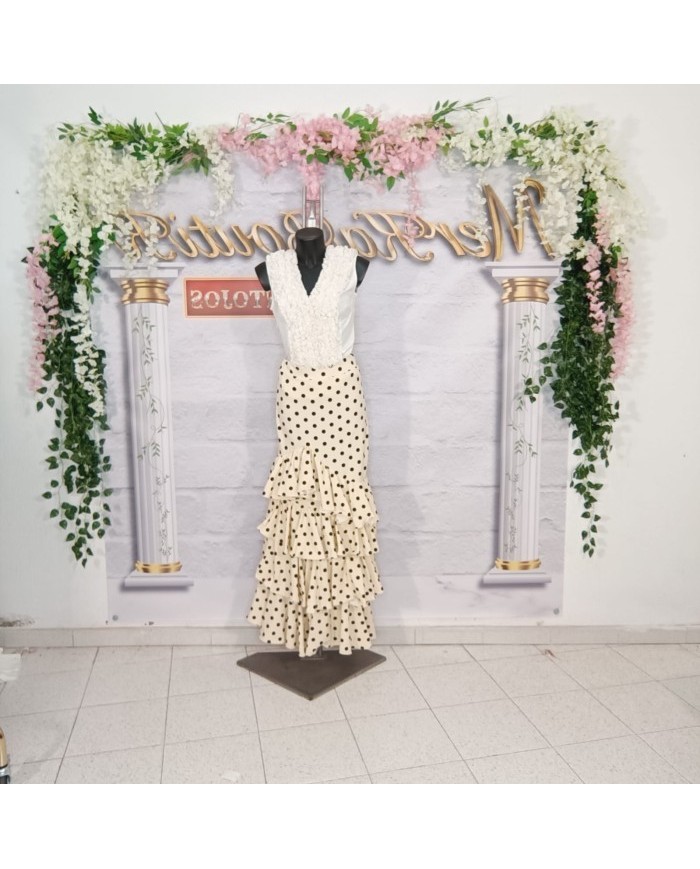 Falda Flamenca Bulería Lunar mediano- Elegancia y Tradición