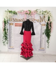 Falda Flamenca Bailaora de Lunares - Elegancia y Tradición