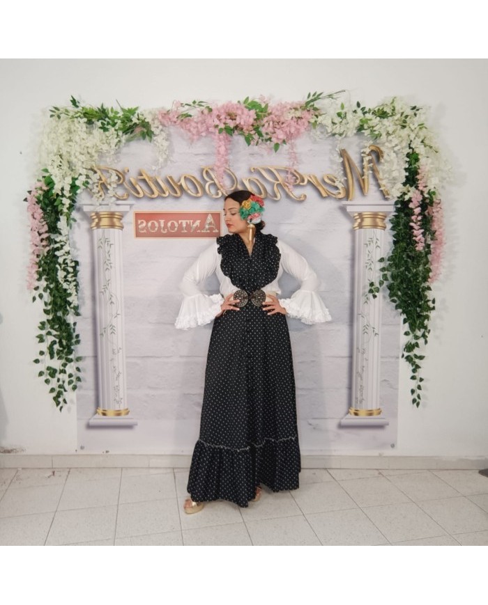 Conjunto Flamenco ROMERO – Diseño de Lunar Pequeño