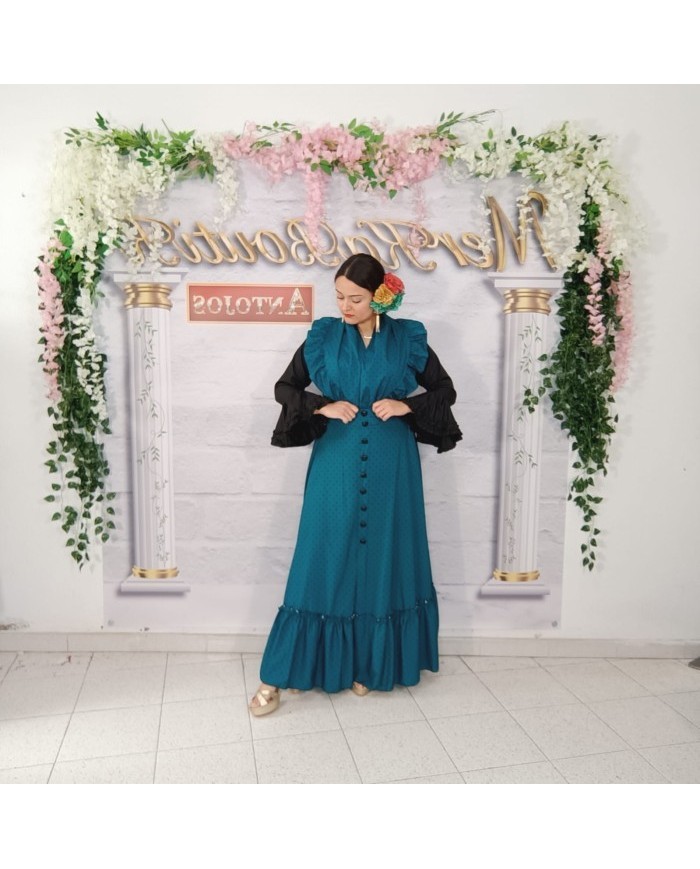 Conjunto Flamenco ROMERO – Diseño de Lunar Pequeño