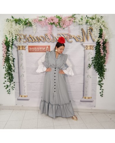 Conjunto Flamenco Romería Cuadro Vichy Pequeño | Elegancia y Tradición