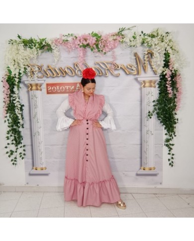 Conjunto Flamenco Romería Cuadro Vichy Pequeño | Elegancia y Tradición