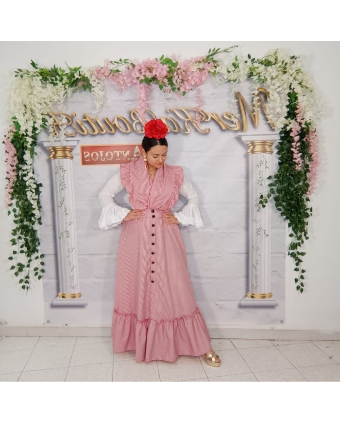 Conjunto Flamenco Romería Cuadro Vichy Pequeño | Elegancia y Tradición